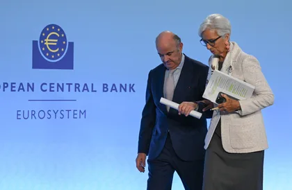 There is tension at the ECB: Employee dissatisfaction is also directed at ECB President Christine Lagarde and her deputy Luis de Guindos. There is tension at the ECB: Employee dissatisfaction is also directed at ECB President Christine Lagarde and her deputy Luis de Guindos.